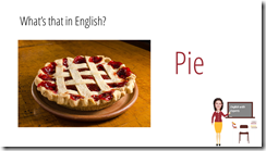 pie in english sweets vocabulary