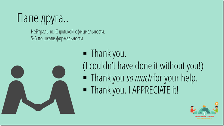 How to say thank you in English 2