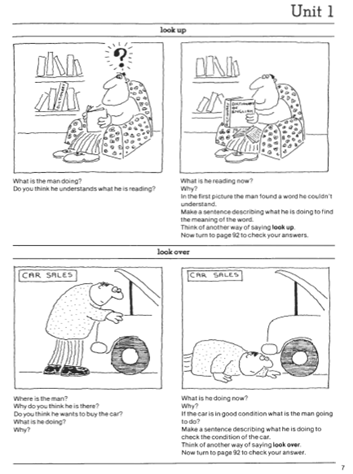phrasal verbs sample pictures