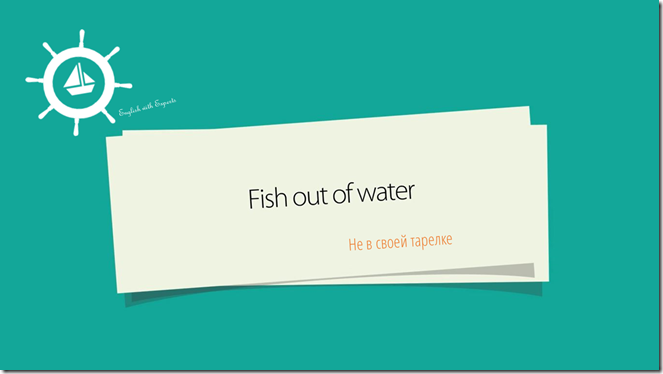 fish out of water English idioms