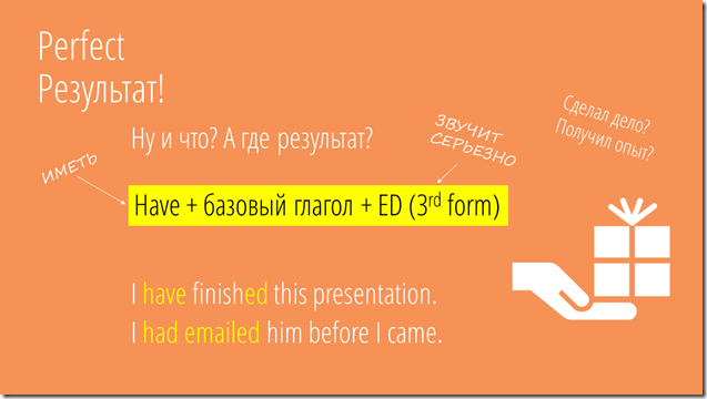 времена в английском perfect времена в английском perfect